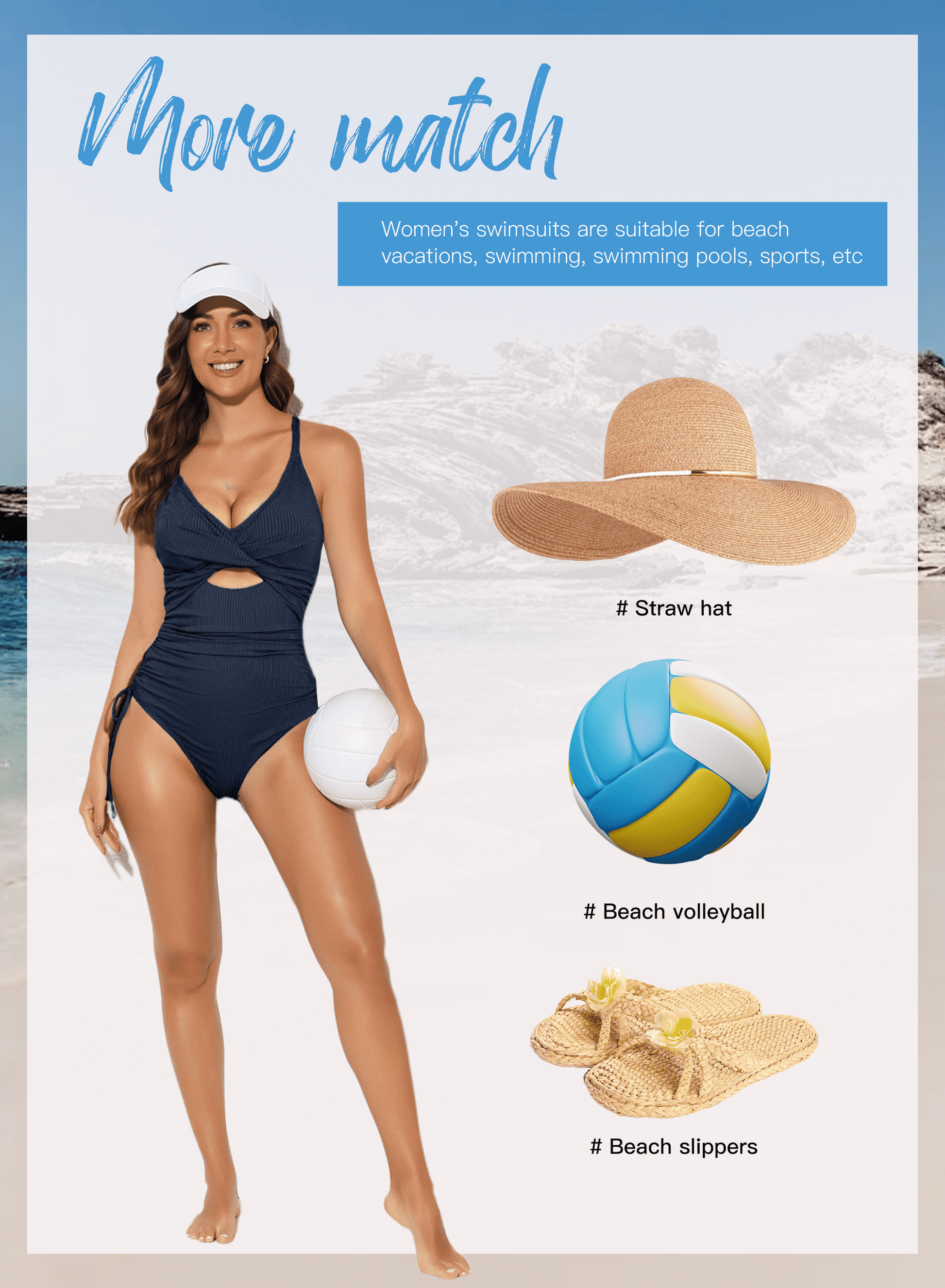 Traje De Baño De Una Pieza Para Mujer Acanalado Control De Abdomen Corte Alto Trajes De Baño De Una Pieza Sexy Escote En V Cruzado Monokini Marrón S