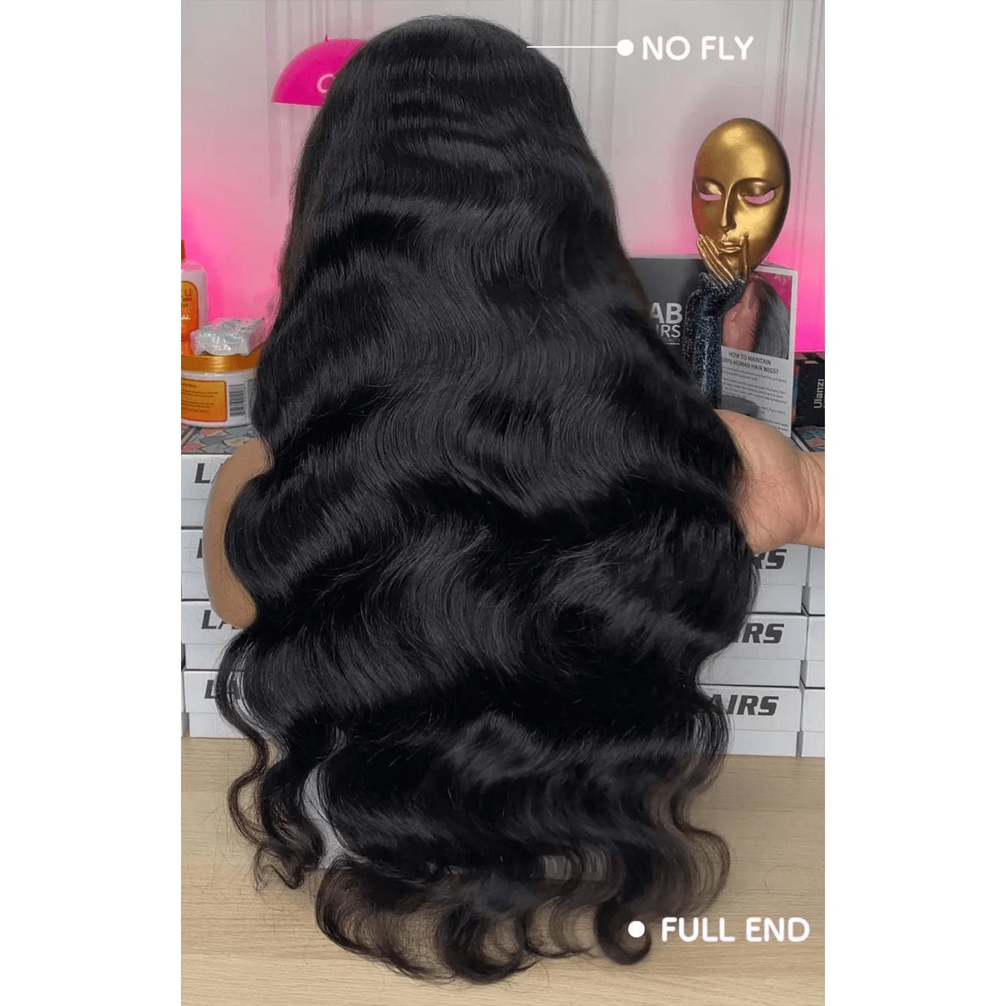 360 Top Swiss HD Lace Front Human Hair High Thickness Body Wave Wig