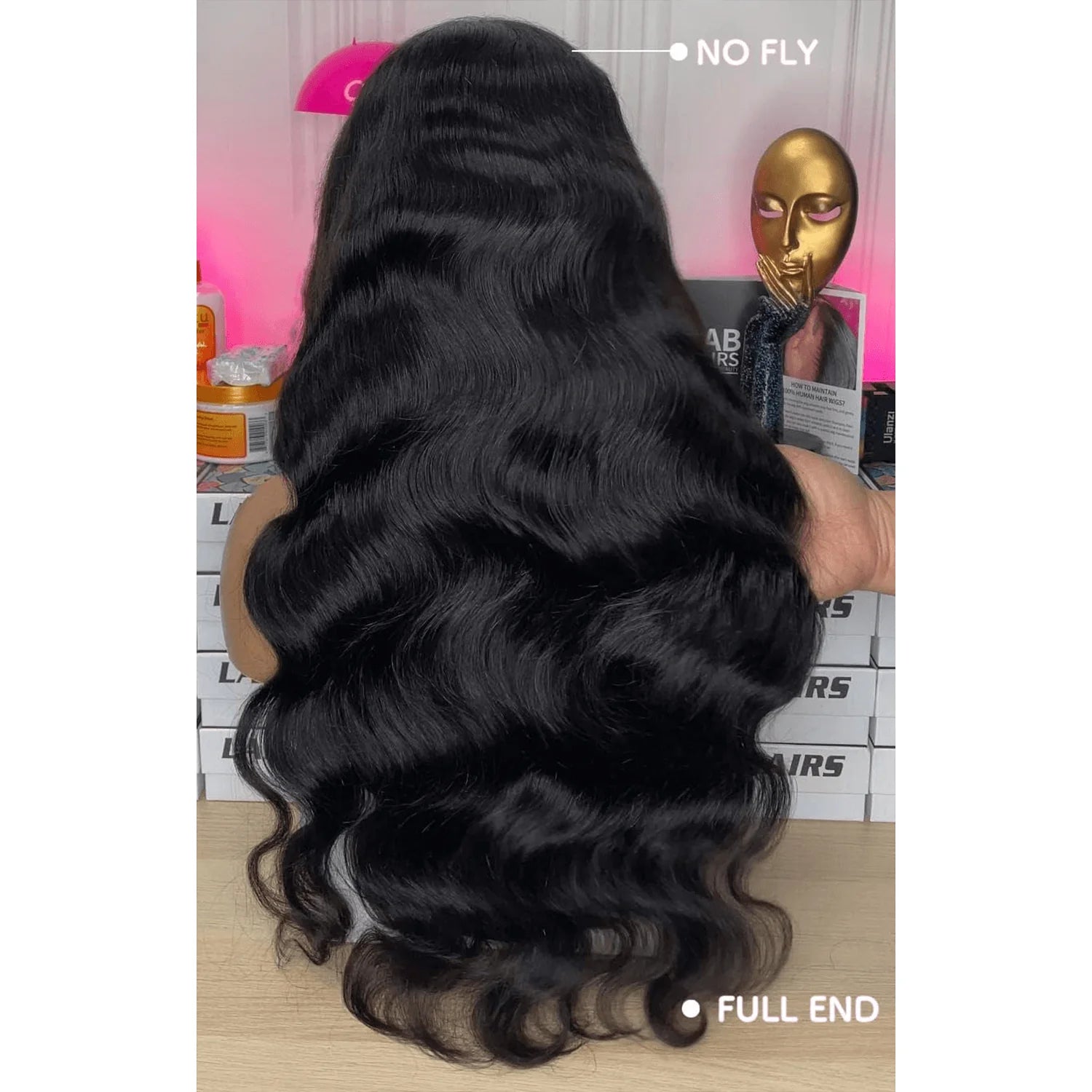 360 Top Swiss HD Lace Front Human Hair High Thickness Body Wave Wig