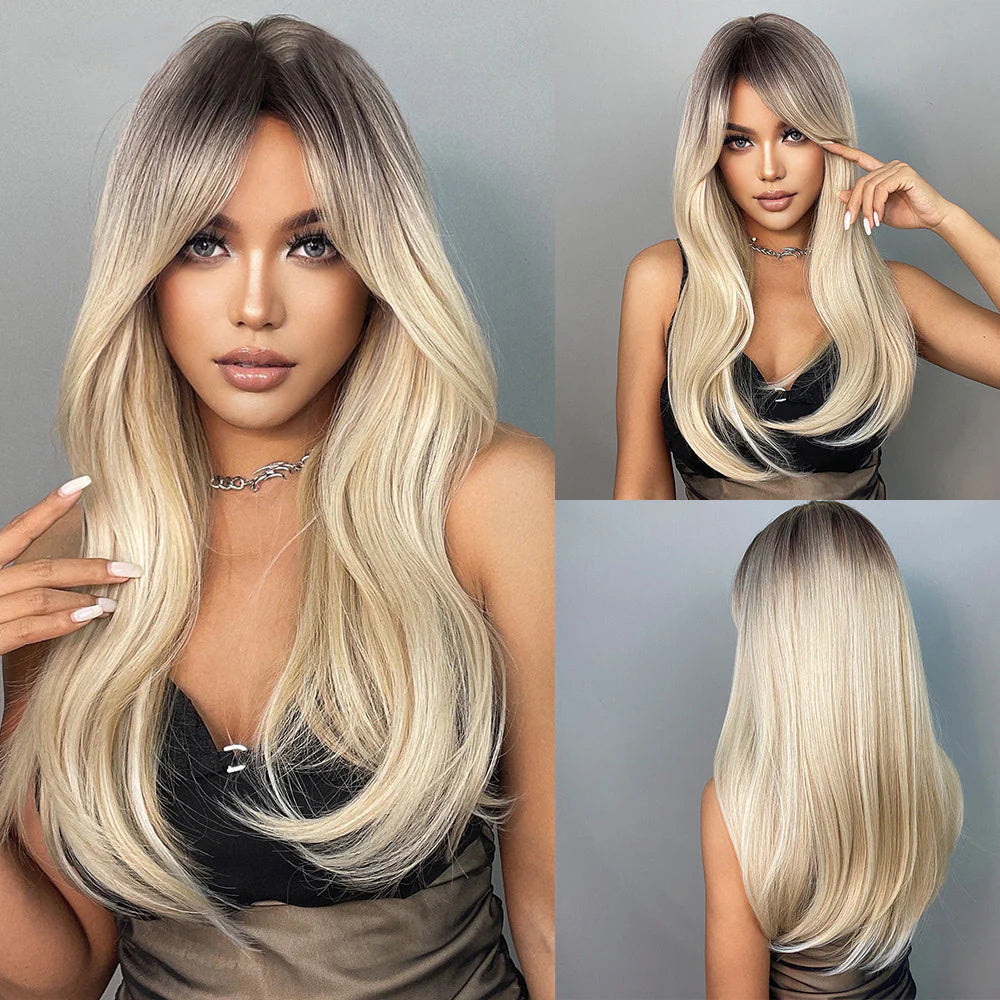 Presley | Blonde Gradient Wig | Straight Hair Wig | 22 Inch Wig | SM5227 | Apn Popinrow