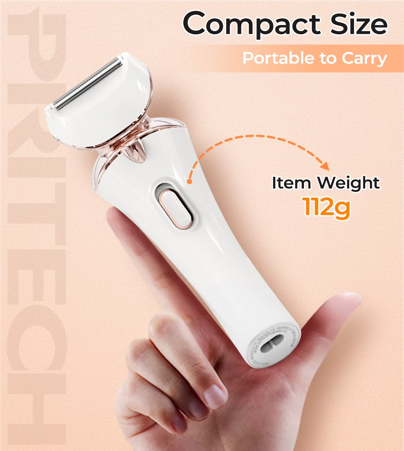 Electric Shaver for Women - Cordless Lady Razor, USB Rechargeable, Wet & Dry Waterproof Razor for Legs, Arms, Underarms, Bikini