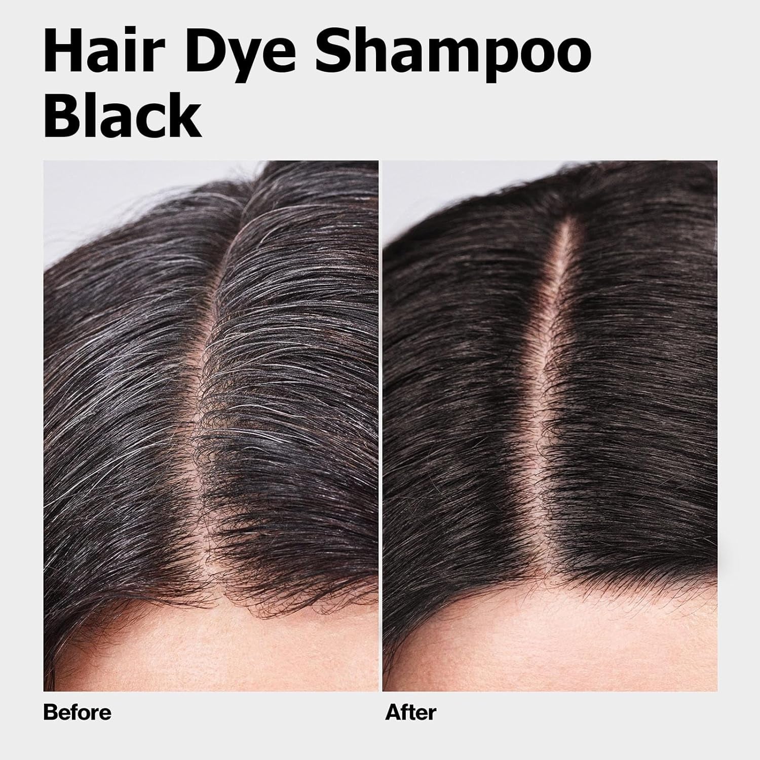 Hair Dye Shampoo 3 in 1, Semi-Permanent Hair Color, Black Hair Dye, Safe & Professional, Easy to Use, for Salon & Home 16.9 FL OZ (Black)