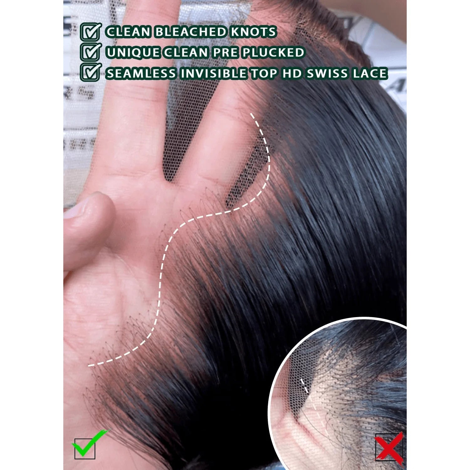 360 Top Swiss HD Lace Front Human Hair High Thickness Body Wave Wig