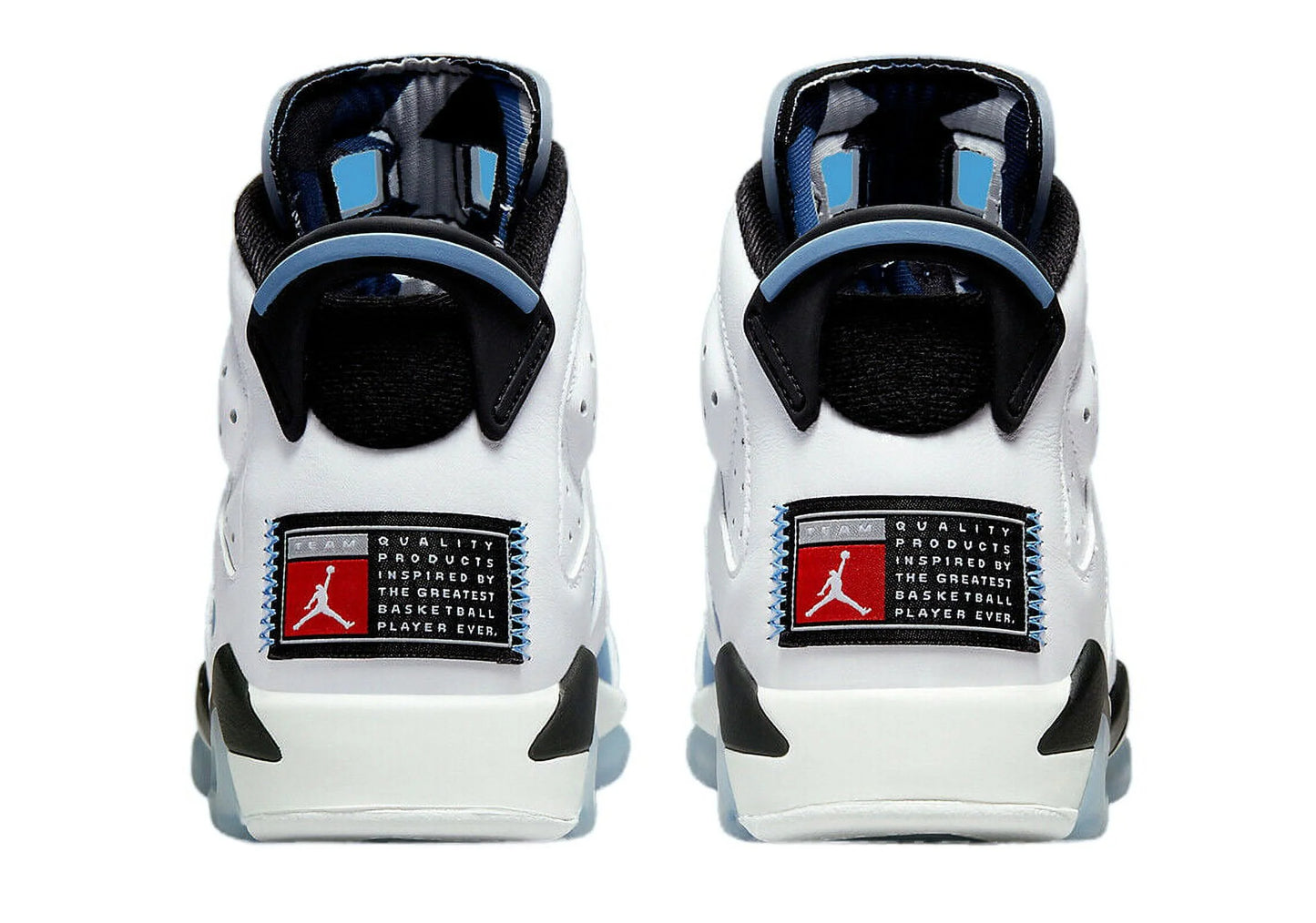 Air  6 Retro 'White / UNC University Blue' (2022) (GS)